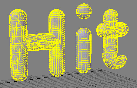 3d letters font